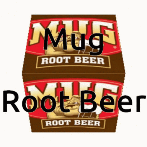 A rotating cube with the MUG Rootbeer logo on all of its faces